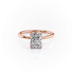 The Lisa Set With A 2 Carat Radiant Lab Diamond