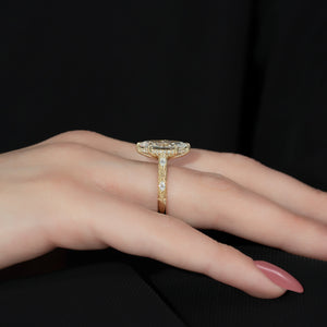 The Claudia Set With A 2 Carat Marquise Lab Diamond