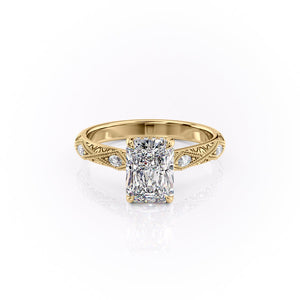 The Claudia Set With A 1.5 Carat Radiant Lab Diamond