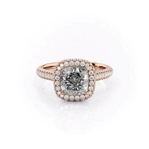 The Kylie Set With A 1 Carat Cushion Lab Diamond