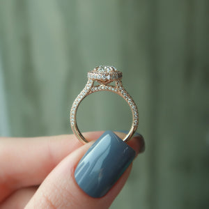 The Kylie Set With A 3 Carat Oval Lab Diamond