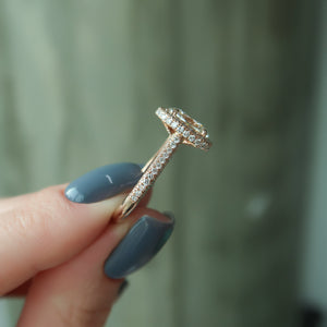 The Kylie Set With A 3 Carat Oval Lab Diamond