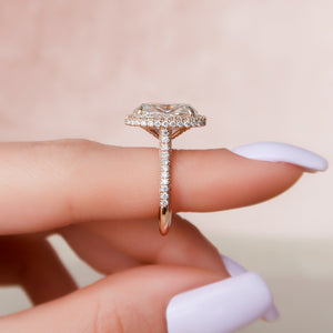 The Kylie Set With A 3 Carat Oval Lab Diamond