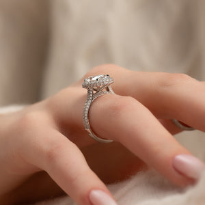 The Kylie Set With A 2 Carat Oval Lab Diamond