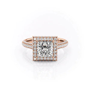 The Kylie Set With A 2.5 Carat Princess Moissanite