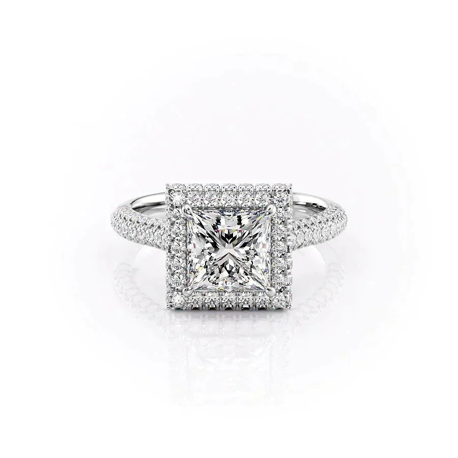 The Kylie Set With A 1.5 Carat Princess Lab Diamond