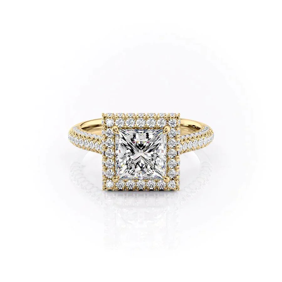 The Kylie Set With A 1.5 Carat Princess Lab Diamond