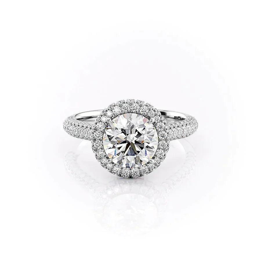 The Kylie Set With A 2 Carat Round Lab Diamond