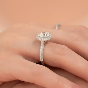 The Kylie Set With A 2 Carat Round Lab Diamond