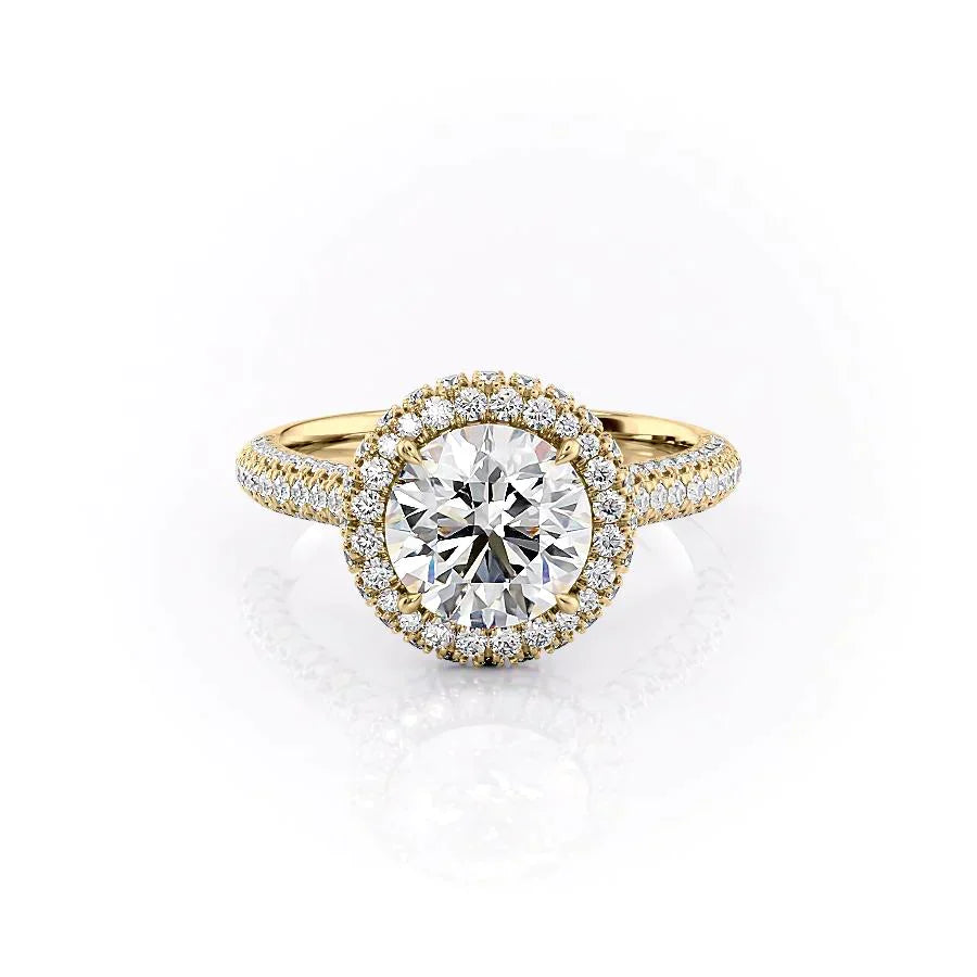 The Kylie Set With A 2 Carat Round Lab Diamond