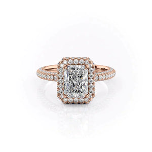 The Kylie Set With A 4 Carat Radiant Moissanite