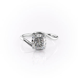 The Skyler Set With A 1.5 Carat Cushion Lab Diamond