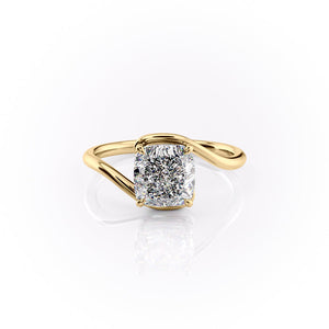 The Skyler Set With A 3.5 Carat Cushion Moissanite