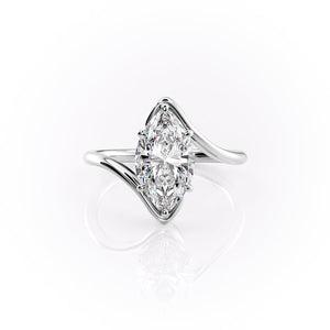The Skyler Set With A 3 Carat Marquise Lab Diamond