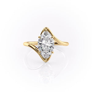 The Skyler Set With A 2.5 Carat Marquise Moissanite