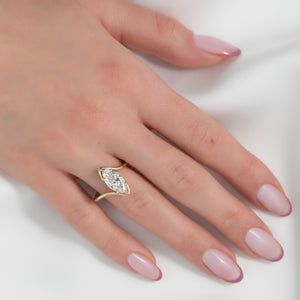 The Skyler Set With A 3.5 Carat Princess Moissanite