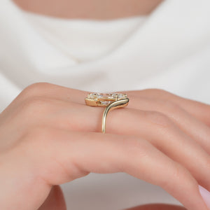 The Skyler Set With A 3.5 Carat Princess Moissanite