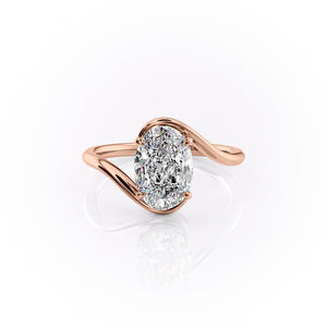 The Skyler Set With A 3.5 Carat Oval Moissanite