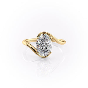 The Skyler Set With A 2 Carat Oval Lab Diamond
