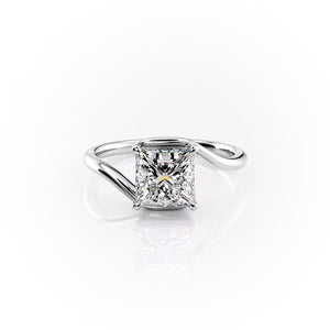 The Skyler Set With A 4.5 Carat Princess Moissanite