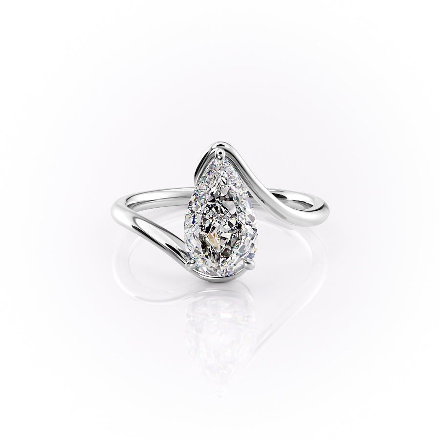The Skyler Set With A 2 Carat Pear Lab Diamond