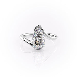 The Skyler Set With A 2.5 Carat Pear Moissanite