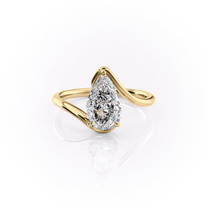 The Skyler Set With A 1.5 Carat Pear Lab Diamond