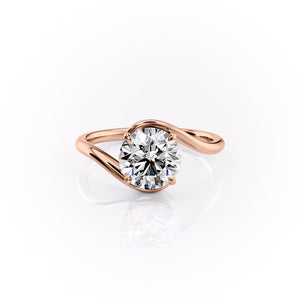 The Skyler Set With A 2.5 Carat Round Lab Diamond