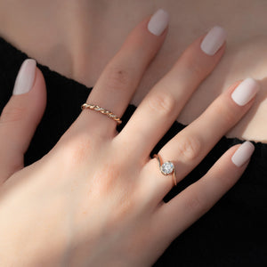 The Skyler Set With A 1 Carat Round Lab Diamond