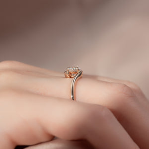 The Skyler Set With A 2 Carat Round Lab Diamond
