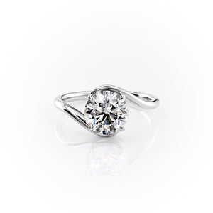 The Skyler Set With A 3 Carat Round Lab Diamond