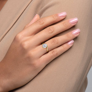 The Skyler Set With A 1 Carat Round Lab Diamond