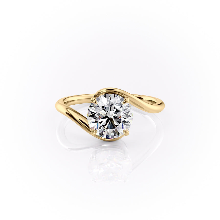 The Skyler Set With A 3 Carat Round Lab Diamond