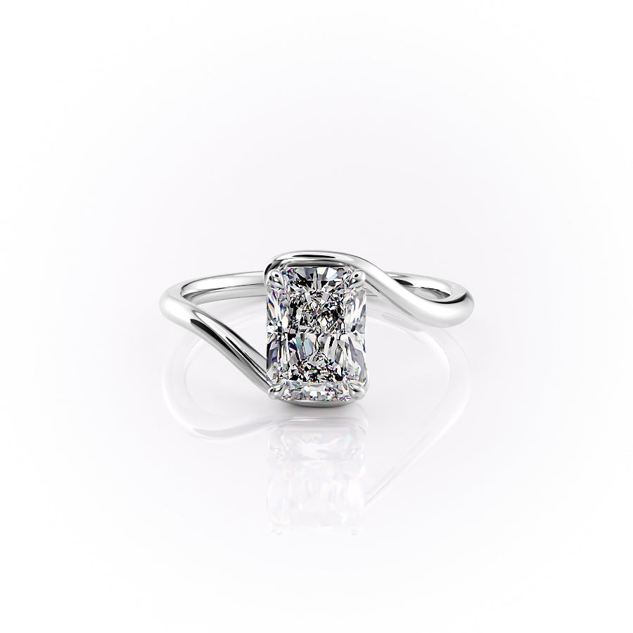 The Skyler Set With A 3 Carat Radiant Lab Diamond