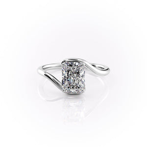 The Skyler Set With A 2 Carat Radiant Lab Diamond