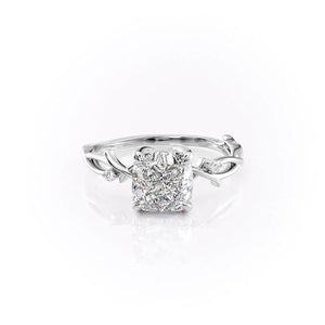 The Twig Set With A 3 Carat Cushion Lab Diamond