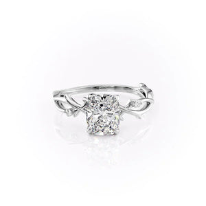The Twig Set With A Elongated Cushion Moissanite