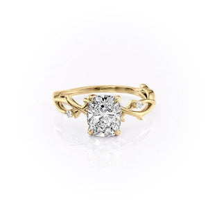 The Twig Set With A Elongated Cushion Moissanite