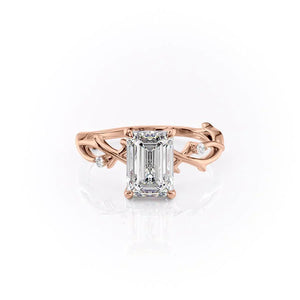 The Twig Set With A 3 Carat Emerald Lab Diamond