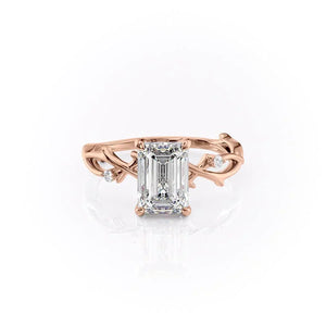 The Twig Set With A Emerald Moissanite