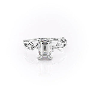 The Twig Set With A Emerald Moissanite