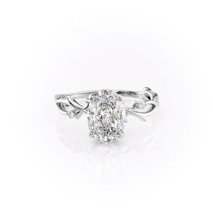 The Twig Set With A Oval Moissanite