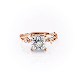 The Twig Set With A Princess Moissanite