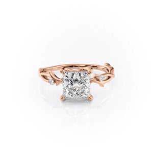The Twig Set With A 1 Carat Princess Lab Diamond