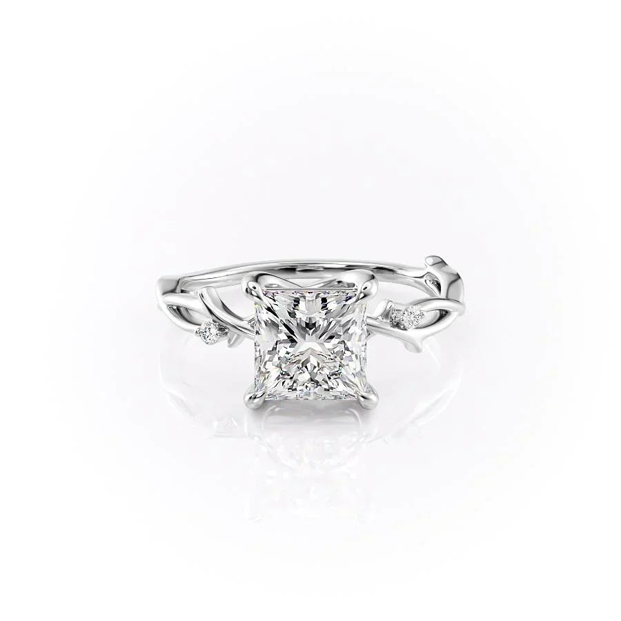 The Twig Set With A Princess Moissanite
