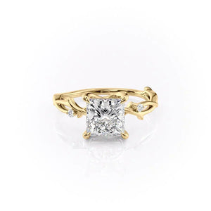 The Twig Set With A 2 Carat Princess Lab Diamond
