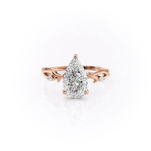 The Twig Set With A Pear Moissanite