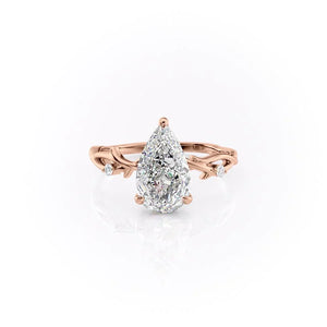 The Twig Set With A 2.5 Carat Pear Lab Diamond