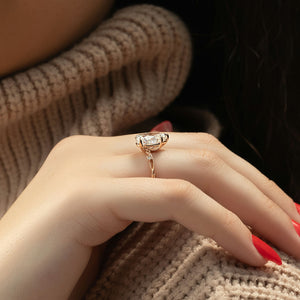 The Twig Set With A 2.5 Carat Pear Lab Diamond