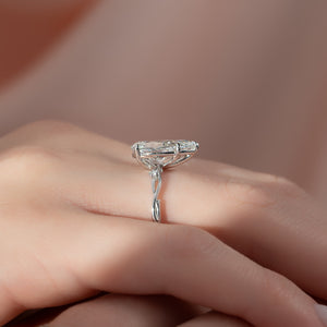 The Twig Set With A 2 Carat Pear Lab Diamond